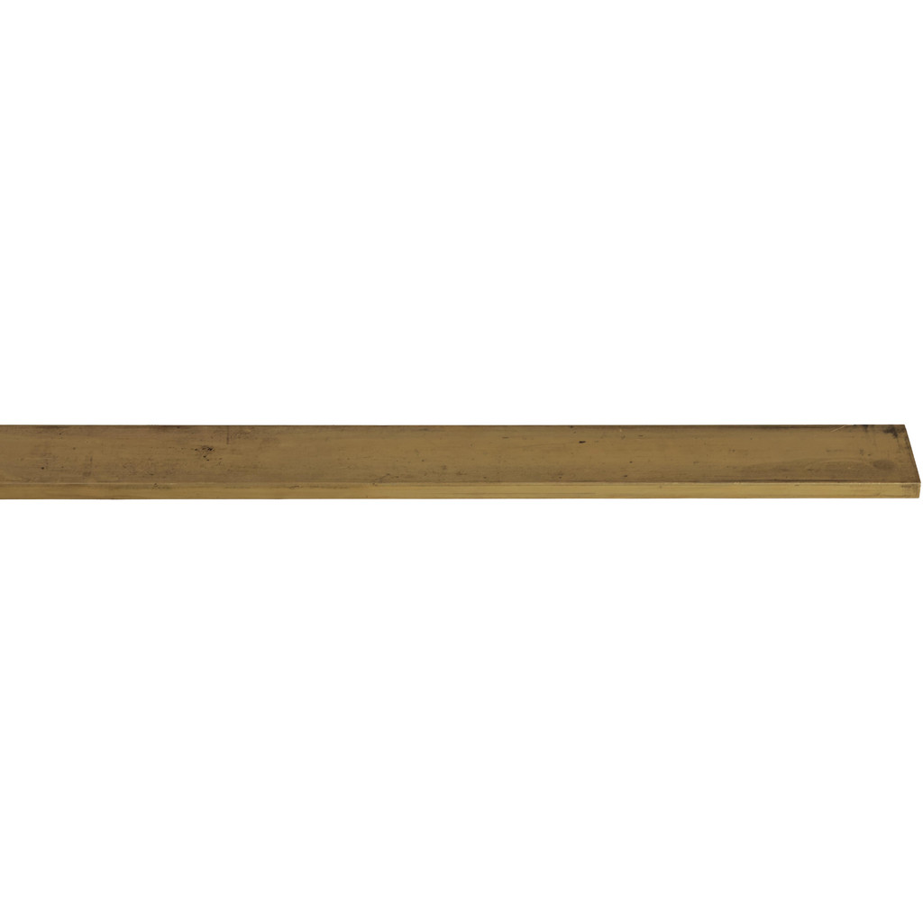 Made in USA | Value Collection 1-1/2 Inch Wide x 1/4 Inch Thick x 36 Inch Long, Brass Rectangular Bar - Alloy 360 | Part #360 1/4X1.5X3R