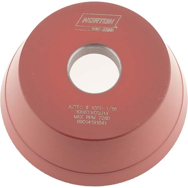 Norton 69014191841 Tool & Cutting Grinding Wheel: 5" Dia, 100 Grit, Type 11 Image