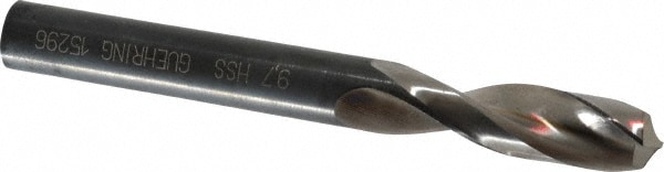 Guhring 9005520097000 Screw Machine Length Drill Bit: 0.3819" Dia, 130 °, High Speed Steel Image