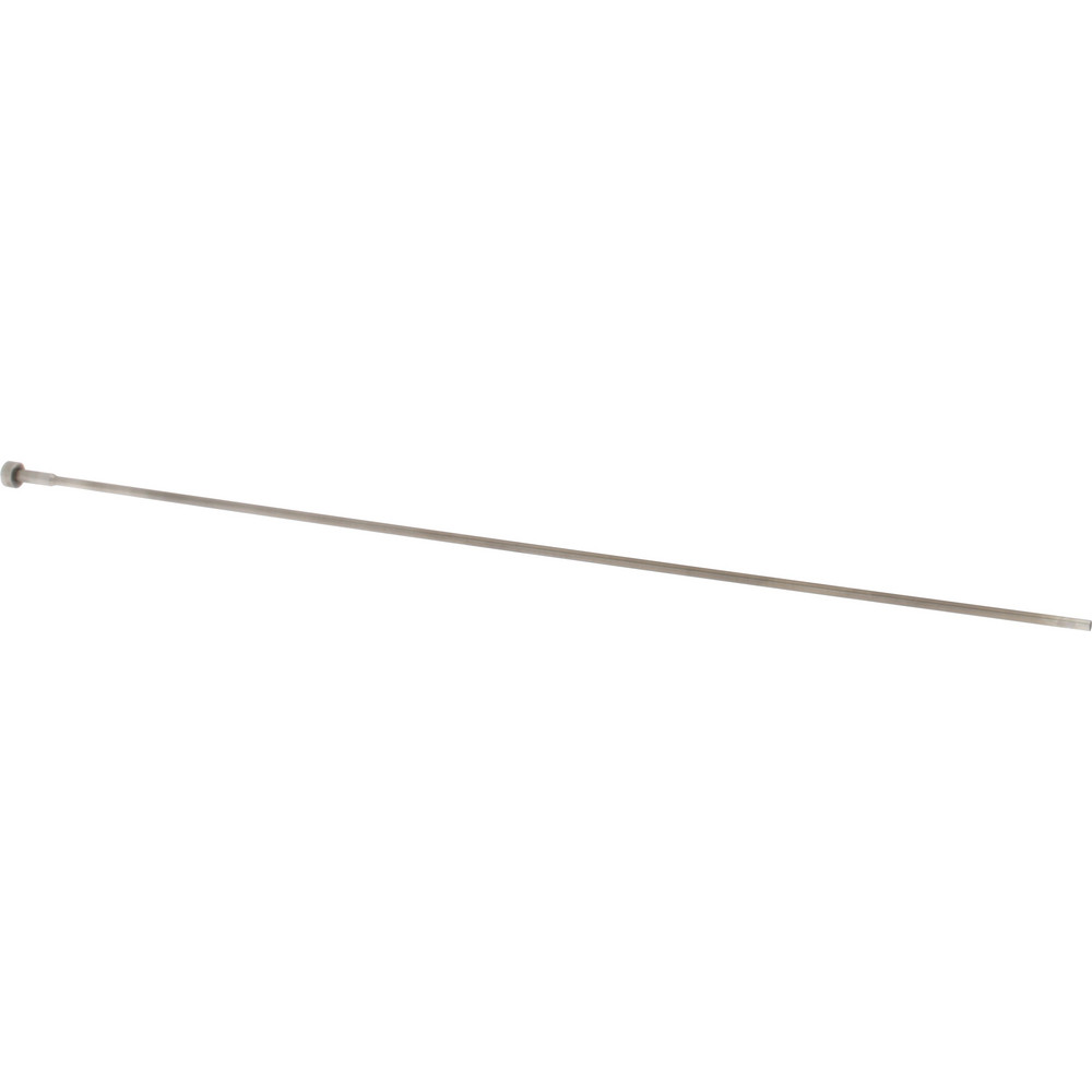 Shoulder Ejector Pin: 3/32" Pin Dia, 10" OAL, Steel