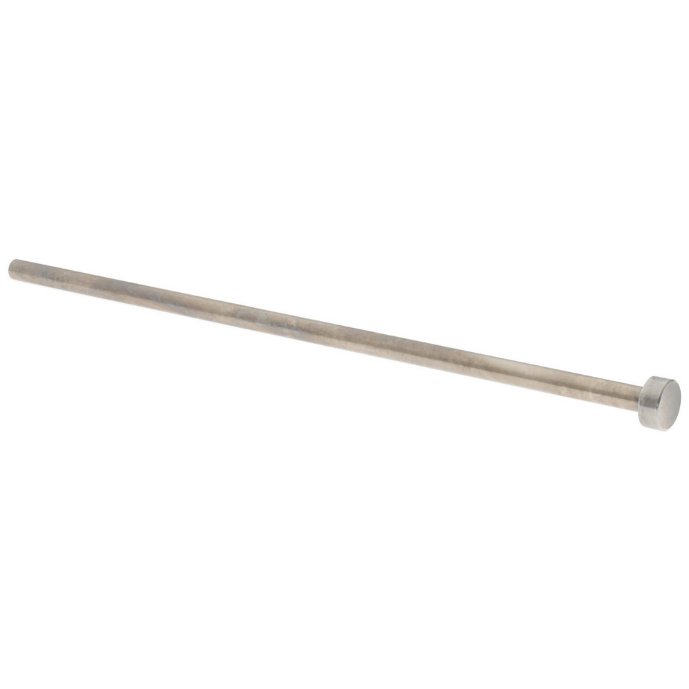 Straight Ejector Pin: 6 mm Pin Dia, 200 mm OAL, Steel