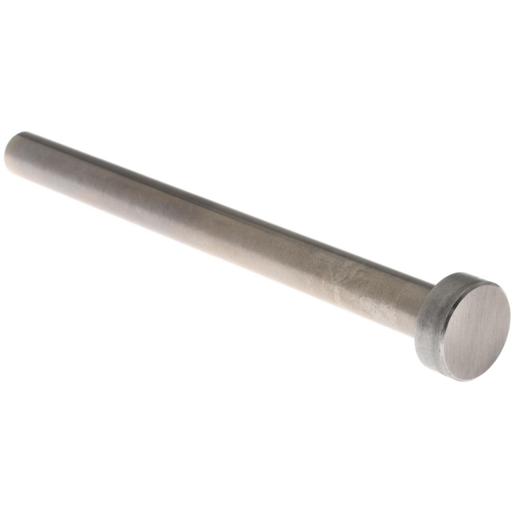 Straight Ejector Pin: 8 mm Pin Dia, 100 mm OAL, Steel