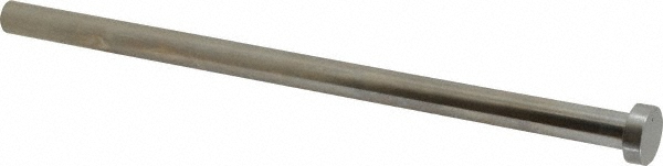 Straight Ejector Pin: 10 mm Pin Dia, 200 mm OAL, Steel