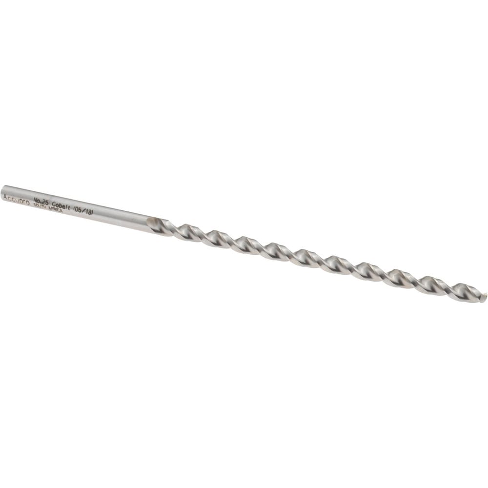Taper Length Drill Bit: #25, 130 ° Point, Vanadium High Speed Steel