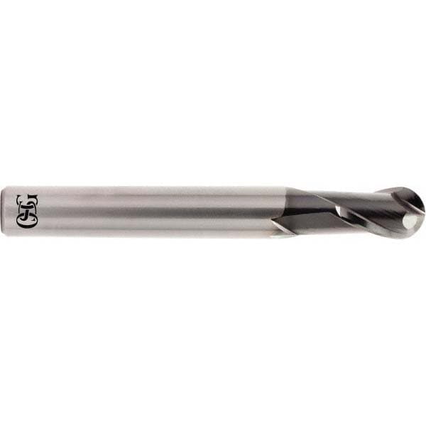 OSG 90101411 Ball End Mill: 0.375" Dia, 0.5625" LOC, 2 Flute, Solid Carbide Image