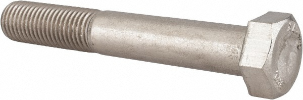 Value Collection 1M4HC0200130CP Hex Head Cap Screw: M20 x 2.50 x 130 mm, Grade 316 & Austenitic Grade A4 Stainless Steel, Uncoated Image