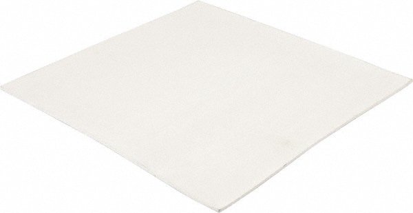 Sheet: Buna-N Rubber, 12" Wide, 12" Long, White