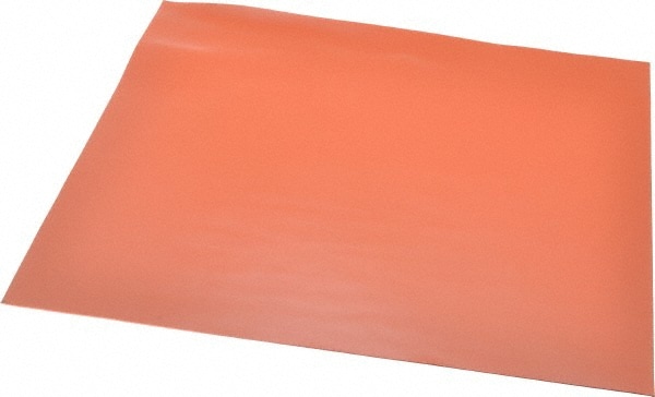 Made in USA - Sheet Roll: Silicone Rubber, 1/8″ Thick, 6″ Wide, Orange-Red  - 86762200 - MSC Industrial Supply