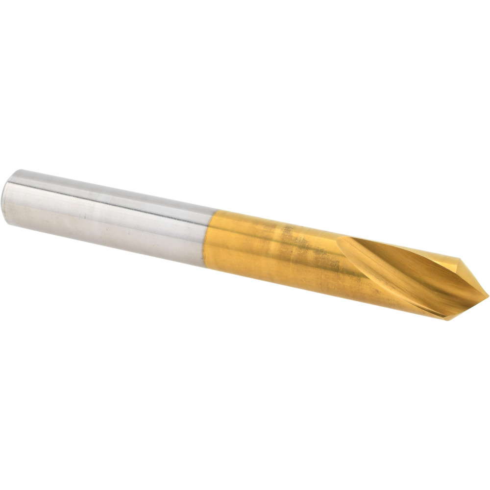 Spotting Drill: 12 mm Dia, 90 ° Point, 102 mm OAL, High Speed Steel
