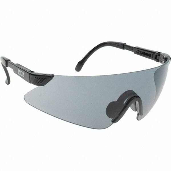 Safety Glass: Scratch-Resistant, Polycarbonate, Gray Lenses