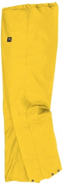 Helly Hansen 70429_310-2XL Rain Pants: Polyester;Polyvinylchloride, Snaps Closure, Yellow, 2X-Large 