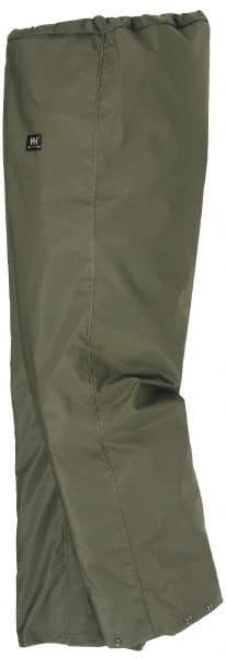 Helly Hansen 70429_480-2XL Rain Pants: Polyester;Polyvinylchloride, Snaps Closure, Army Green, 2X-Large 