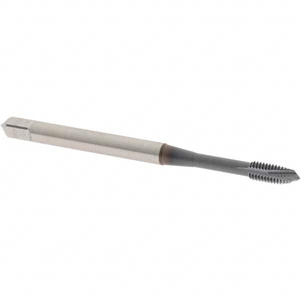 OSG 1750108 Spiral Point Tap: M3 x 0.5, Metric Coarse, 3 Flutes, Plug, 6H, Vanadium High Speed Steel, TiCN Finish Image