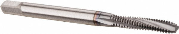 OSG 1305710208 Spiral Flute Tap: #4-40, UNC, 3 Flute, Modified Bottoming, 2B & 3B Class of Fit, Powdered Metal, TICN Finish Image
