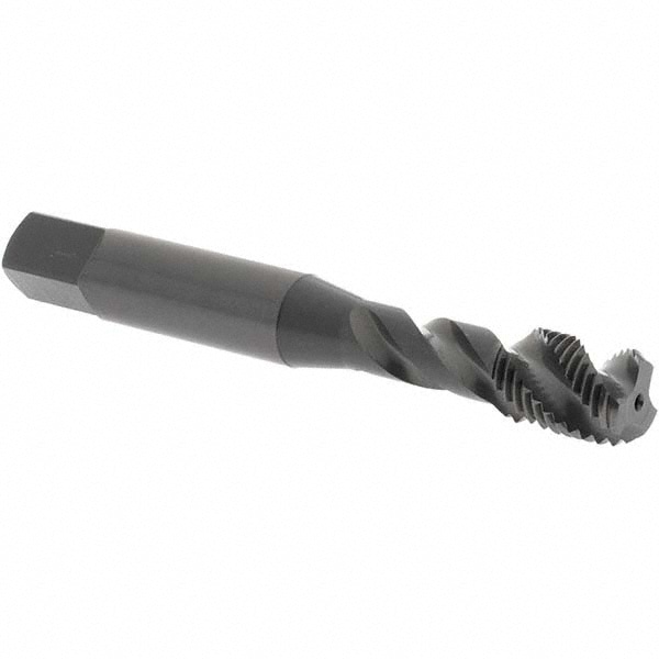 OSG 138101 Spiral Flute Tap: 3/8-24, UNF, 3 Flute, Bottoming, 3B Class of Fit, Vanadium High Speed Steel, Oxide Finish Image