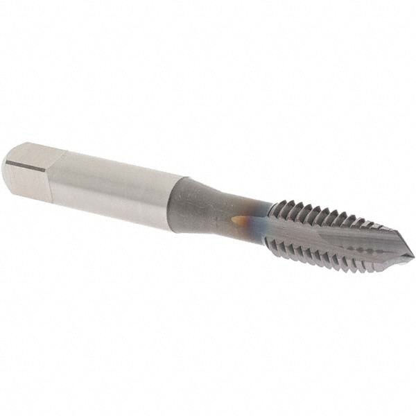 OSG 2831608 Spiral Point Tap: 3/8-16, UNC, 3 Flutes, Plug, 3B, Vanadium High Speed Steel, TiCN Finish Image