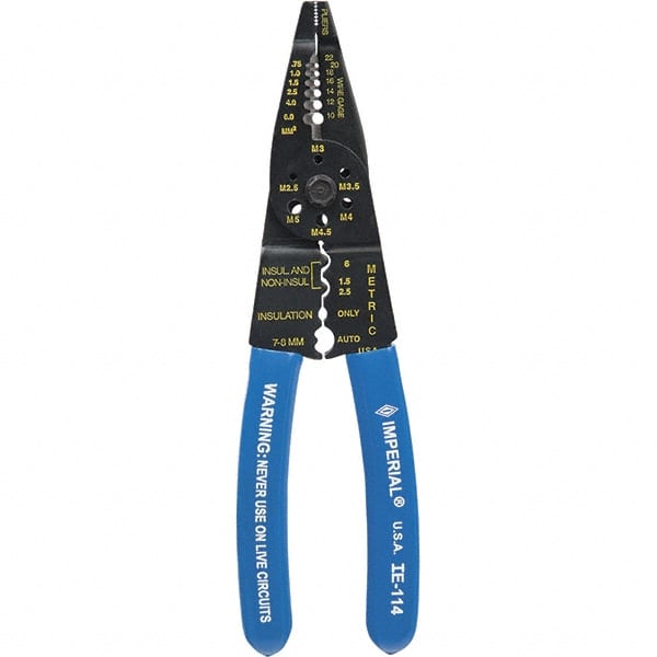 Imperial IE-114 Wire Stripper: 10 AWG to 22 AWG Max Capacity 
