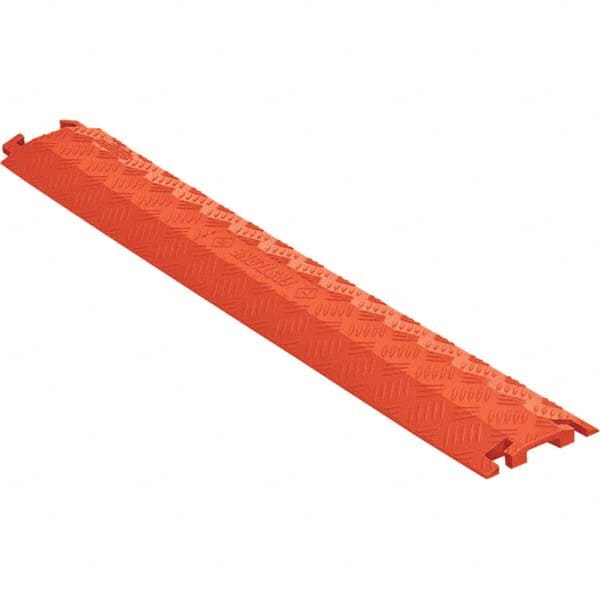 Floor Cable Cover: Polyurethane, 1-1/2" Max Cable Dia
