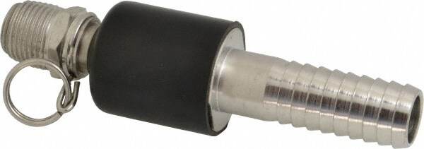 NPT x 3/4" Hose Barb, Ball Type Swivel Hose Adapter