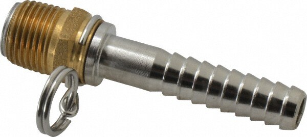 1/2 NPT x 1/2" Hose Barb, Swivel Hose Adapter