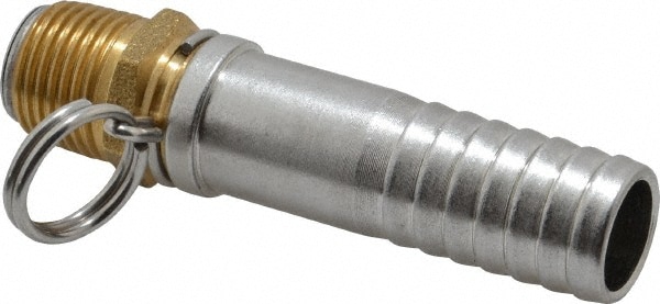 SuperKlean 8-3/4-B 1/2 NPT x 3/4" Hose Barb, Swivel Hose Adapter Image