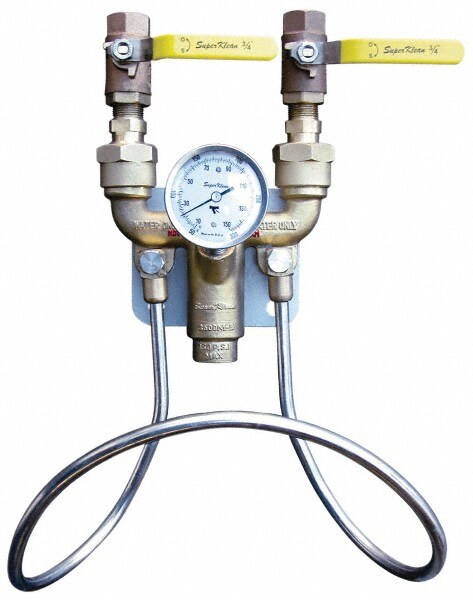 3/4" Pipe, 150 Max psi, Brass & Bronze Water Mixing Valve & Unit
