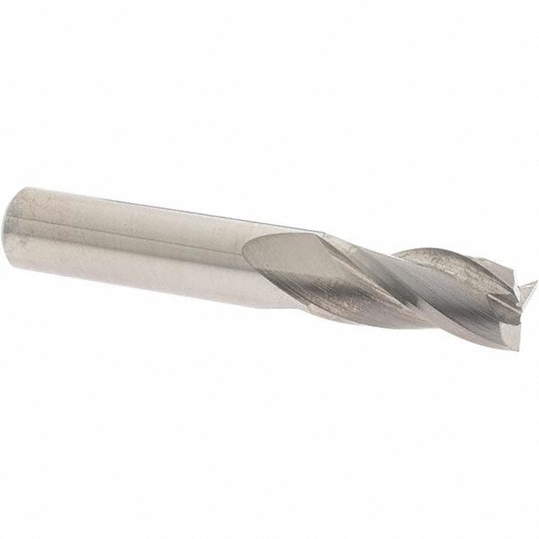OSG 403-4375 Square End Mill: 7/16 Dia, 1 LOC, 7/16 Shank Dia, 2-3/4 OAL, 3 Flutes, Solid Carbide Image