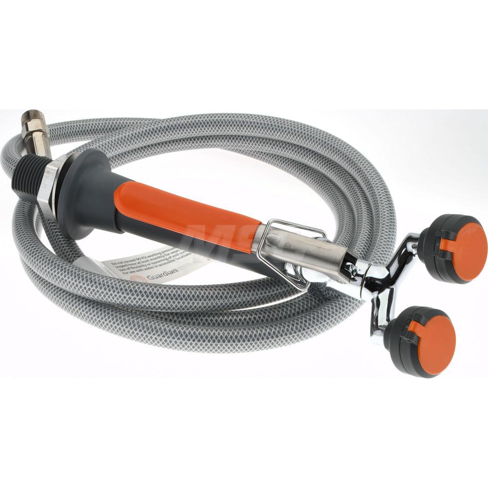 PRO-SAFE PSG5022 Plumbed Drench Hoses; Mount: Deck ; Style: Dual Spray Head ; Hose Length (Feet): 8.0 ; Approval Listing/Regulations: ANSI Z358.1-2009 Image