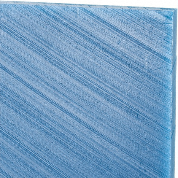 Made in USA 550127 Plastic Sheet: Ultra-High-Molecular-Weight Polyethylene, 1/4" Thick, 48" Long, Blue Image