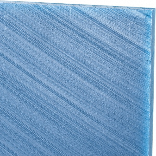 Made in USA 550129 Plastic Sheet: Ultra-High-Molecular-Weight Polyethylene, 1/4" Thick, 60" Long, Blue Image
