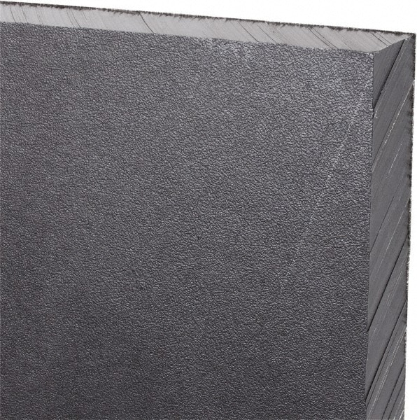 Made in USA 550009 Plastic Sheet: Ultra-High-Molecular-Weight Polyethylene, 1/2" Thick, 36" Long, Black Image