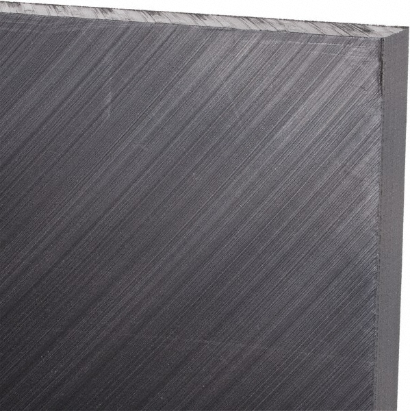 Made in USA 550038 Plastic Sheet: Ultra-High-Molecular-Weight Polyethylene, 3/8" Thick, 24" Long, Black Image