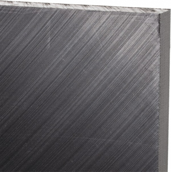 Made in USA 550012 Plastic Sheet: Ultra-High-Molecular-Weight Polyethylene, 1/2" Thick, 48" Long, Black Image