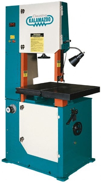 Vertical Bandsaw: Variable Speed Pulley Drive, 20" Throat Capacity, 12" Height Capacity