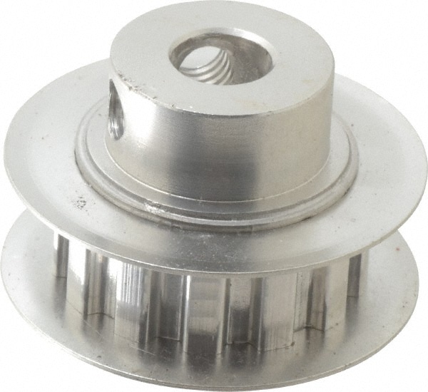 13 Tooth, 1/4" Inside x 0.808" Outside Diam, Hub & Flange Timing Belt Pulley
