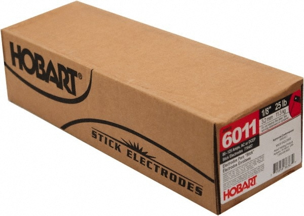 Hobart Welding Products 770457 Stick Welding Electrode: 1/8" Dia, 14" Long, Mild Steel 