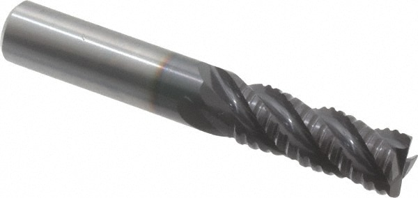 Guhring 9030810095200 Square End Mill: 3/8 Dia, 1 LOC, 3/8 Shank Dia, 2-1/2 OAL, 4 Flutes, Solid Carbide Image