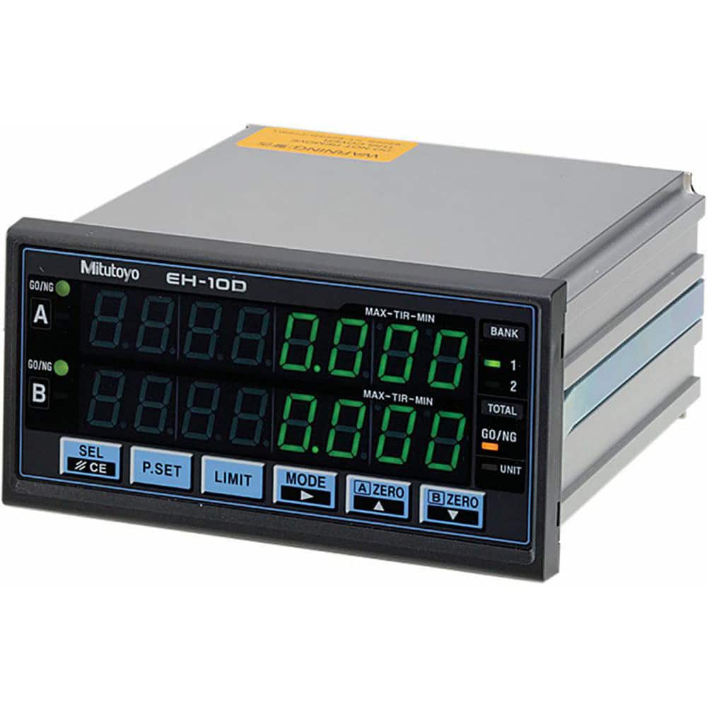 Digital Displays, Boards & Accessories; Type: EH Counter ; For Use With: All Linear Gage Formats ; Display Type: LED ; Mounting Type: Panel Mount ; Resolution (micrometer): 0.10; 0.50; 1.00; 10.00; 5.00