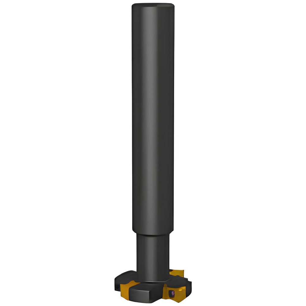 Indexable Slotting Cutter: 1/2" Cutting Width, Shank Connection, 1" Shank Dia