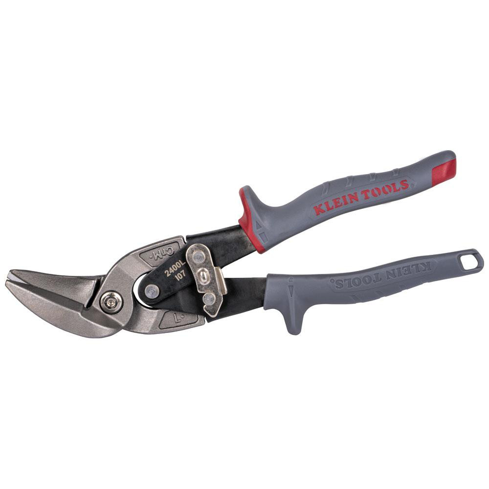 Klein Tools Snips: Tool Type: Offset Aviation Snips; Cutting Length (Fractional Inch): 1-1/4; Cutting Length (Decimal Inch): 1.25 | Part #2400L