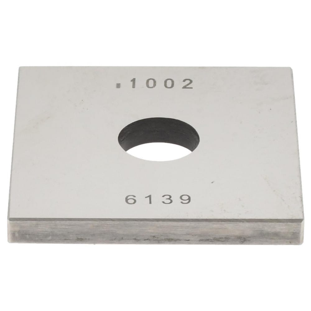 Square Steel Gage Block: 0.1002", Grade 0