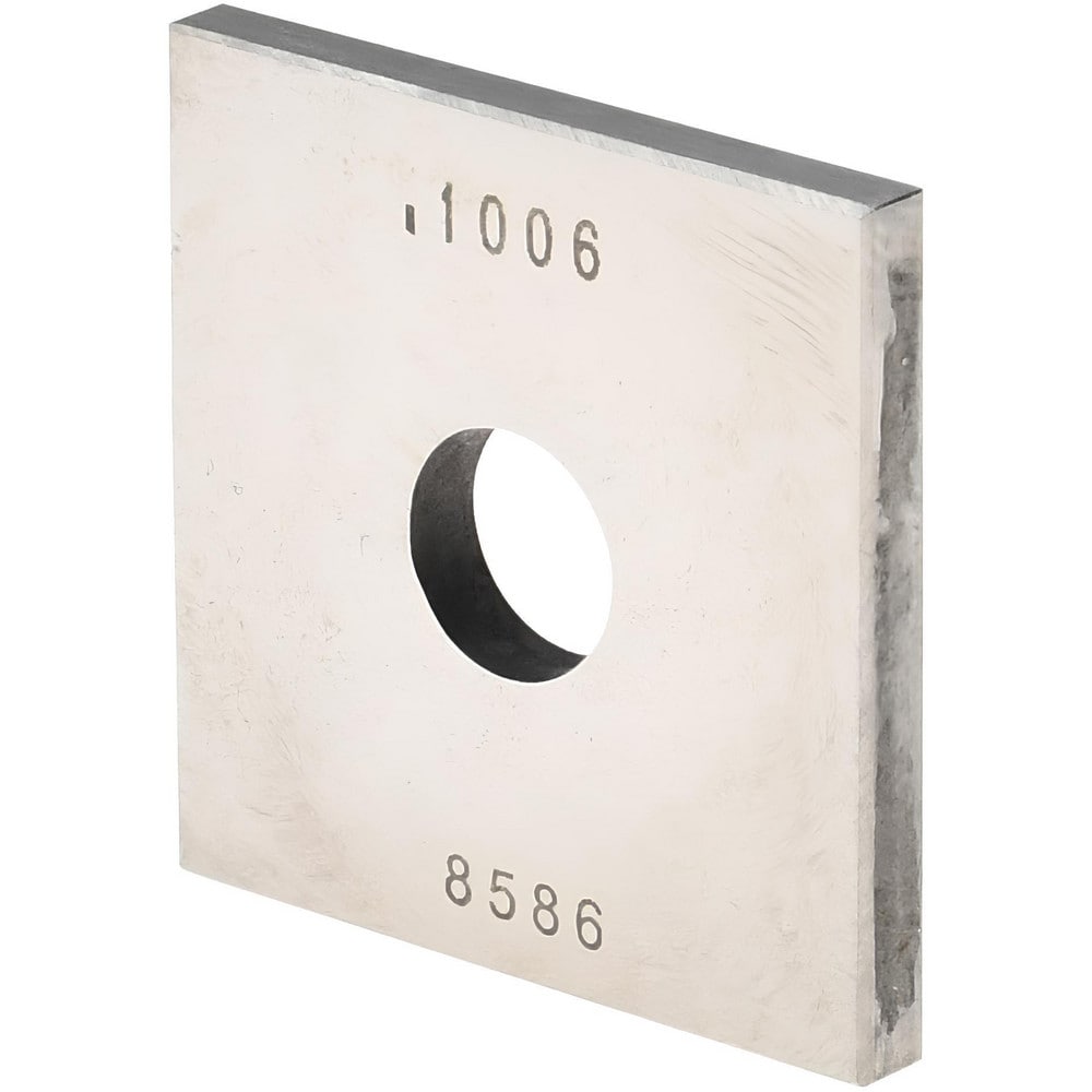 Square Steel Gage Block: 0.1006", Grade 0