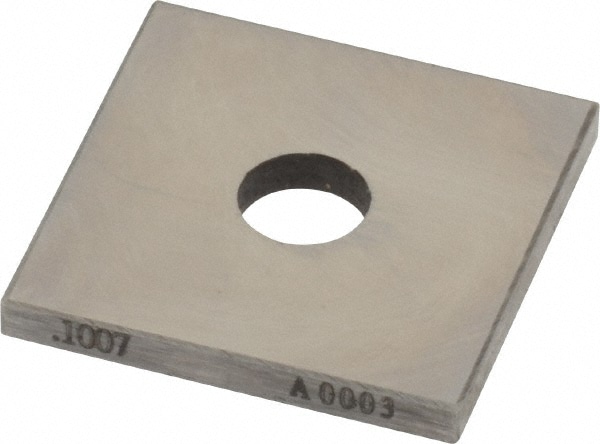 Square Steel Gage Block: 0.1007", Grade 0