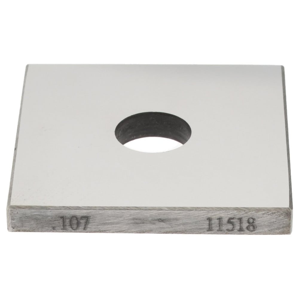 Square Steel Gage Block: 0.107", Grade 0