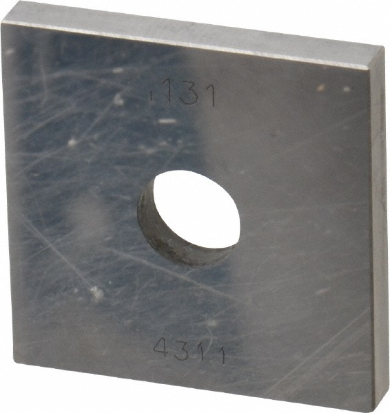 Value Collection 630-71316 Square Steel Gage Block: 0.131", Grade 0 Image