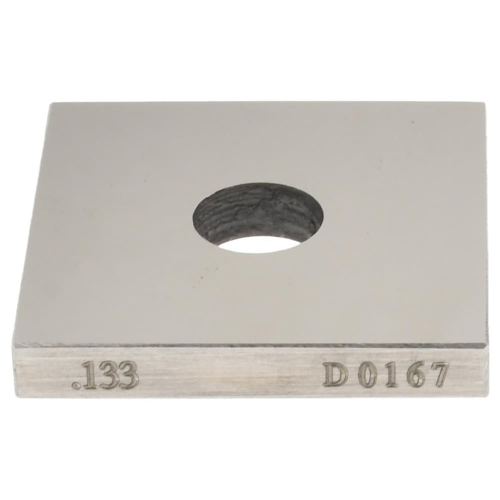 Square Steel Gage Block: 0.133", Grade 0