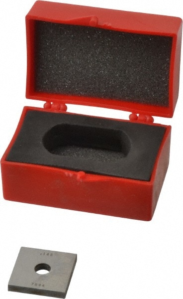 Square Steel Gage Block: 0.145", Grade 0