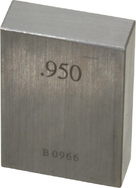 Square Steel Gage Block: 0.95", Grade 0