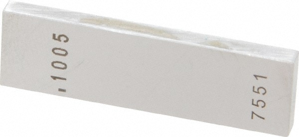 Rectangle Steel Gage Block: 0.1005", Grade 0