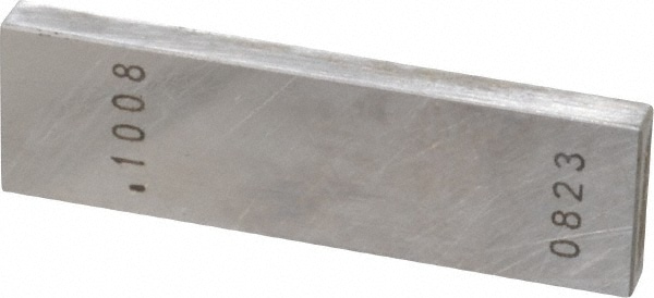 Rectangle Steel Gage Block: 0.1008", Grade 0